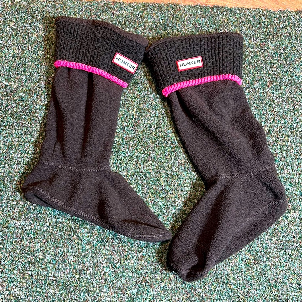 Hunter short boot fleece socks. Washed and Ready to Rock